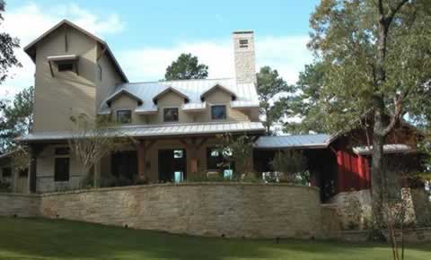Photo of the front of the HGTV Dream Home in Tyler Texas on Lake Tyler