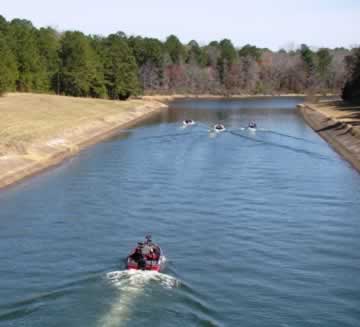 Photo of the canal between the original Lake Tyler and Lake Tyler East