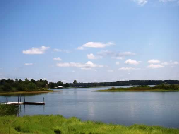 Lake Tyler looking north from the marina and dam
