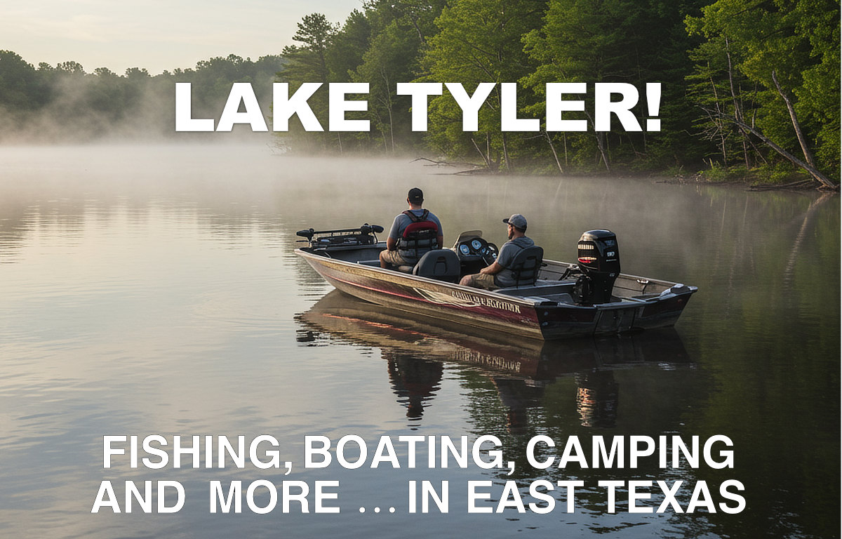 Lake Tyler and East Lake Tyler in East Texas ... location, fishing, lodging, maps and photos